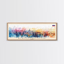 Blagoveshchensk Russia Travel Art, City Art, Framed Canvas Print or Metal Wall Art, Europe Travel Poster, Panoramic Wall Art, Extra Wide Wall Art
