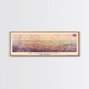Peterborough United Kingdom Wall Art, Panoramic Travel Poster, Panoramic Framed Canvas Print, City Wall Art, Wall Hanging Home Decor, Travel Art