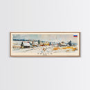 Engels Russia Panoramic Travel Poster, Framed Canvas Print or Metal Wall Art, Travel Art, Home Decor, Panoramic Painting, Midcentury Art