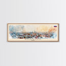 Kemerovo Russia Travel Print Wall Art, Panoramic City Art, Travel Art, Wall Decor, Vacation Gift, Framed Canvas Print Or Metal Art