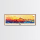 Rzeszow Poland Wall Art, Panoramic Travel Poster, Panoramic Framed Canvas Print, City Wall Art, Wall Hanging Home Decor, Travel Art