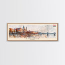 Szolnok Hungary Wall Art, Panoramic Travel Poster, Panoramic Framed Canvas Print, City Wall Art, Wall Hanging Home Decor, Travel Art