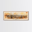 Vastras Sweden Travel Print Wall Art, Panoramic City Art, Travel Art, Wall Decor, Vacation Gift, Framed Canvas Print Or Metal Art