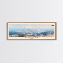 Vologda Russia Wall Art, Panoramic Travel Poster, Panoramic Framed Canvas Print, City Wall Art, Wall Hanging Home Decor, Travel Art