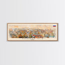 Yoshkar Ola Russia Panoramic Travel Poster, Framed Canvas Print or Metal Wall Art, Travel Art, Home Decor, Panoramic Painting, Midcentury Art
