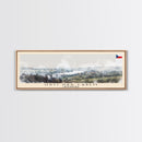 ÚstÍ nad Labem Czech Republic Wall Art, Panoramic Travel Poster, Panoramic Framed Canvas Print, City Wall Art, Wall Hanging Home Decor, Travel Art