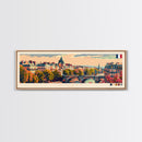 Angers France Wall Art, Panoramic Travel Poster, Panoramic Framed Canvas Print, City Wall Art, Wall Hanging Home Decor, Travel Art
