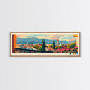 Badajoz Spain Wall Art, Panoramic Travel Poster, Panoramic Framed Canvas Print, City Wall Art, Wall Hanging Home Decor, Travel Art