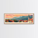 Banska Bystrica Wall Art, Panoramic Travel Poster, Panoramic Framed Canvas Print, City Wall Art, Wall Hanging Home Decor, Travel Art