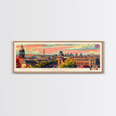 Birmingham United Kingdom Travel Print Wall Art, Panoramic City Art, Travel Art, Wall Decor, Vacation Gift, Framed Canvas Print Or Metal Art