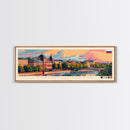 Blagoveshchensk Russia Travel Art, City Art, Framed Canvas Print or Metal Wall Art, Europe Travel Poster, Panoramic Wall Art, Extra Wide Wall Art
