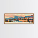 Cheboksary Russia Travel Art, City Art, Framed Canvas Print or Metal Wall Art, Europe Travel Poster, Panoramic Wall Art, Extra Wide Wall Art
