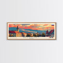 Kecskemet Hungary Wall Art, Panoramic Travel Poster, Panoramic Framed Canvas Print, City Wall Art, Wall Hanging Home Decor, Travel Art