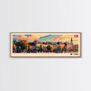 Klaipda Lithuania Wall Art, Panoramic Travel Poster, Panoramic Framed Canvas Print, City Wall Art, Wall Hanging Home Decor, Travel Art
