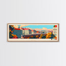 Lisbon Portugal Travel Print Wall Art, Panoramic City Art, Travel Art, Wall Decor, Vacation Gift, Framed Canvas Print Or Metal Art