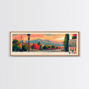 Manisa Turkey Wall Art, Panoramic Travel Poster, Panoramic Framed Canvas Print, City Wall Art, Wall Hanging Home Decor, Travel Art