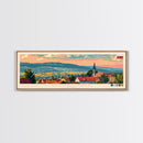 Michalovce Slovakia Travel Art, City Art, Framed Canvas Print or Metal Wall Art, Europe Travel Poster, Panoramic Wall Art, Extra Wide Wall Art