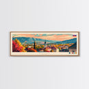 Nitra Slovakia Wall Art, Panoramic Travel Poster, Panoramic Framed Canvas Print, City Wall Art, Wall Hanging Home Decor, Travel Art