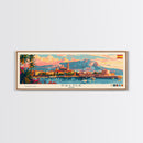 Palma Spain Travel Art, City Art, Framed Canvas Print or Metal Wall Art, Europe Travel Poster, Panoramic Wall Art, Extra Wide Wall Art