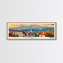 Pančevo Serbia Wall Art, Panoramic Travel Poster, Panoramic Framed Canvas Print, City Wall Art, Wall Hanging Home Decor, Travel Art