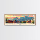 Parma Italy Wall Art, Panoramic Travel Poster, Panoramic Framed Canvas Print, City Wall Art, Wall Hanging Home Decor, Travel Art