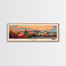 Perm Russia Travel Art, City Art, Framed Canvas Print or Metal Wall Art, Europe Travel Poster, Panoramic Wall Art, Extra Wide Wall Art