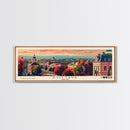 Poltava Ukraine Wall Art, Panoramic Travel Poster, Panoramic Framed Canvas Print, City Wall Art, Wall Hanging Home Decor, Travel Art