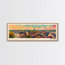 Roskilde Denmark Travel Art, City Art, Framed Canvas Print or Metal Wall Art, Europe Travel Poster, Panoramic Wall Art, Extra Wide Wall Art