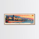 Santander Spain Travel Print Wall Art, Panoramic City Art, Travel Art, Wall Decor, Vacation Gift, Framed Canvas Print Or Metal Art