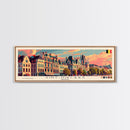 Saint Niklaas Belgium Wall Art, Panoramic Travel Poster, Panoramic Framed Canvas Print, City Wall Art, Wall Hanging Home Decor, Travel Art