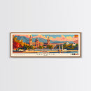 Valencia Spain Travel Art, City Art, Framed Canvas Print or Metal Wall Art, Europe Travel Poster, Panoramic Wall Art, Extra Wide Wall Art