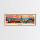 ÚstÍ nad Labem Czech Republic Wall Art, Panoramic Travel Poster, Panoramic Framed Canvas Print, City Wall Art, Wall Hanging Home Decor, Travel Art