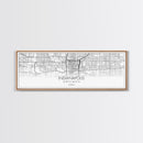 Panoramic Indianapolis  City Map, Indiana Art, Map Print, Minimalist Wall Art, Canvas Art, Housewarming Gift, Street Map Art, Closing Gift