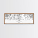 Panoramic Kyiv City Map, Ukraine Art, Map Print, Minimalist Wall Art, Canvas Art, Housewarming Gift, Street Map Art, Closing Gift