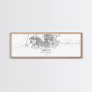 Panoramic Laredo City Map, Texas Art, Map Print, Minimalist Wall Art, Canvas Art, Housewarming Gift, Street Map Art, Closing Gift