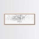 Panoramic Lubbock City Map, Texas Art, Map Print, Minimalist Wall Art, Canvas Art, Housewarming Gift, Street Map Art, Closing Gift