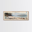 Grand Lake USA Louisiana Framed Canvas Print, Lake House Art, Panoramic Wall Art, Travel Poster, Beautiful Lake Painting, Home Decor