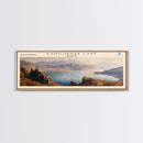 Kamilukuak Lake Framed Canvas Print, Lake House Decor, Panoramic Wall Art, Travel Poster, Captivating Lake Painting, Nature Art