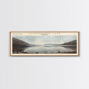 Kaminuricek Lake Qamanirjuaq Lake Framed Canvas Print, Panoramic Lake House Decor, Wall Art, Travel Poster, Serene Lake Painting, Nature Art
