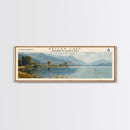 Keller Lake Framed Canvas Print, Panoramic Lake House Decor, Wall Art, Travel Poster, Scenic Lake Painting, Nature Art