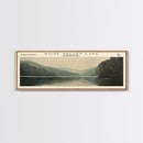 Seneca Lake New York Panoramic Framed Canvas Print, Lake House Decor, Wall Art, Travel Poster, Serene Lake Scene, Bedroom Decor