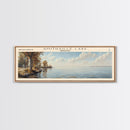 Smithville Lake Missouri Panoramic Framed Canvas Print, Lake House Decor, Wall Art, Travel Poster, Serene Lake Painting, Living Room Decor