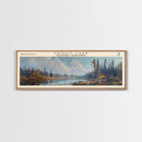Upper Ugashik Lake Panoramic Wall Art, Framed Canvas Print, Lake House Decor, Travel Poster, Beautiful Lake Scene, Bedroom Decor