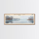 Waconda Lake Kansas Panoramic Wall Art, Framed Canvas Print, Lake House Decor, Travel Poster, Beautiful Lake Scene, Home Art