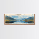 Yathkyed Lake Panoramic Wall Art, Framed Canvas Print, Lake House Decor, Travel Poster, Serene Landscape, Home Art