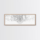 Panoramic Providence City Map, Rhode Island Art, Map Print, Minimalist Wall Art, Canvas Art, Housewarming Gift, Street Map Art, Closing Gift