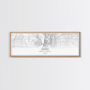 Panoramic Salem City Map, Oregon Art, Map Print, Minimalist Wall Art, Canvas Art, Housewarming Gift, Street Map Art, Closing Gift