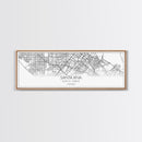 Panoramic Santa Ana City Map, California Art, Map Print, Minimalist Wall Art, Canvas Art, Housewarming Gift, Street Map Art, Closing Gift