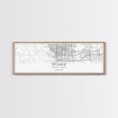 Panoramic Spokane City Map, Washington Art, Map Print, Minimalist Wall Art, Canvas Art, Housewarming Gift, Street Map Art, Closing Gift
