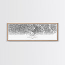 Panoramic Tokyo City Map, Japan Art, Map Print, Minimalist Wall Art, Canvas Art, Housewarming Gift, Street Map Art, Closing Gift